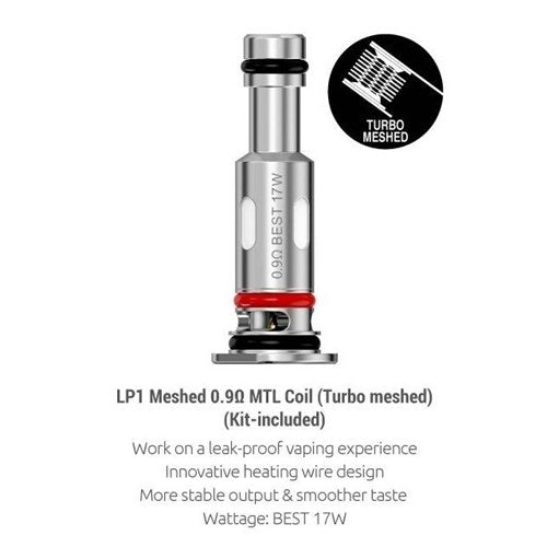 Smok LP1 Replacement Coil (Novo 4) 0.9 Turbo Mesh