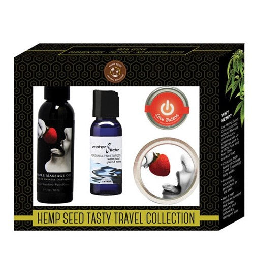 Earthly Body Hemp Seed Tasty Cherry Travel Collection Regularly $27.99