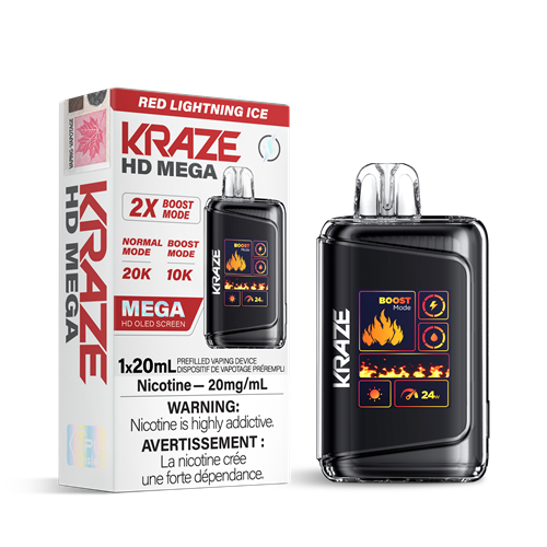Kraze HD Mega 20k Disposable Vapes