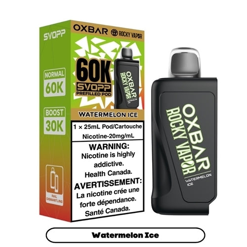 Rocky Vapor Oxbar Svopp 60k Pre-Filled Pods