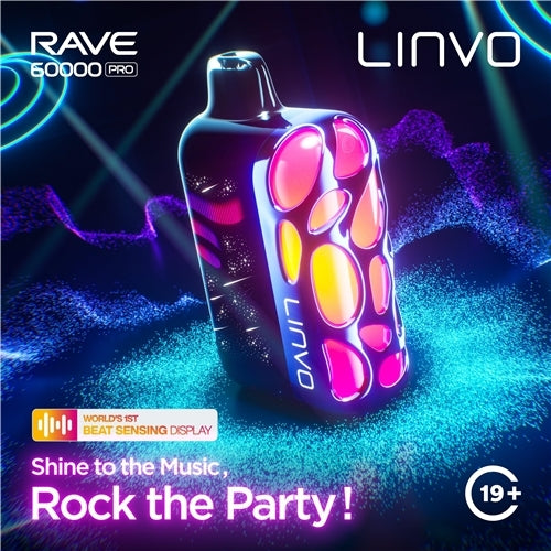 Linvo Rave 60000 Pro 20ml Disposable Vapes