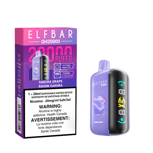 Elf Bar GH20k Puff Disposable Vapes