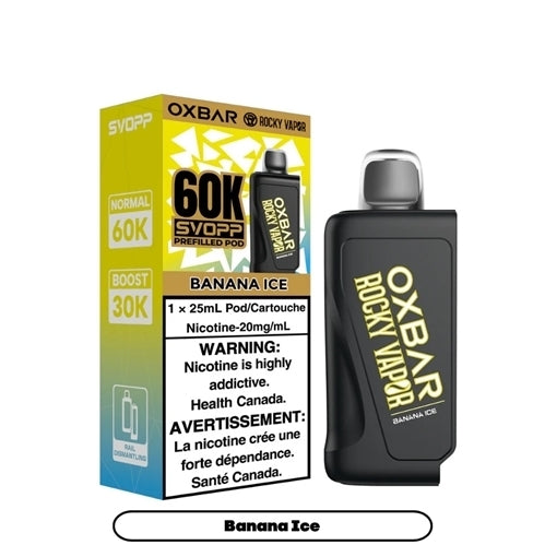 Rocky Vapor Oxbar Svopp 60k Pre-Filled Pods