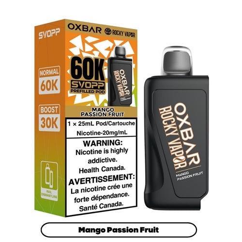 Svopp Rocky Vapor Oxbar 60k Pre-Filled Pods