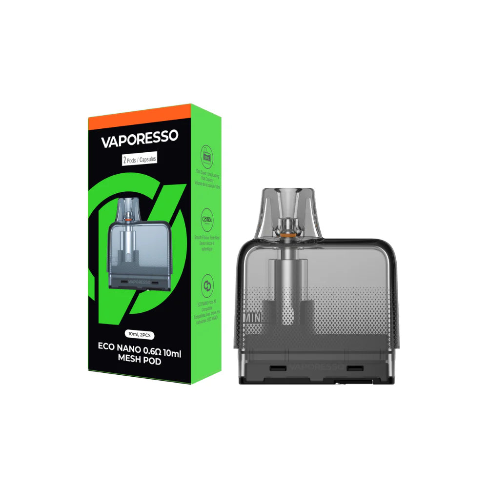 Vaporesso Eco Nano PLUS 0.6ohm Replacement Pod 2/PK 10mL [CRC Version]