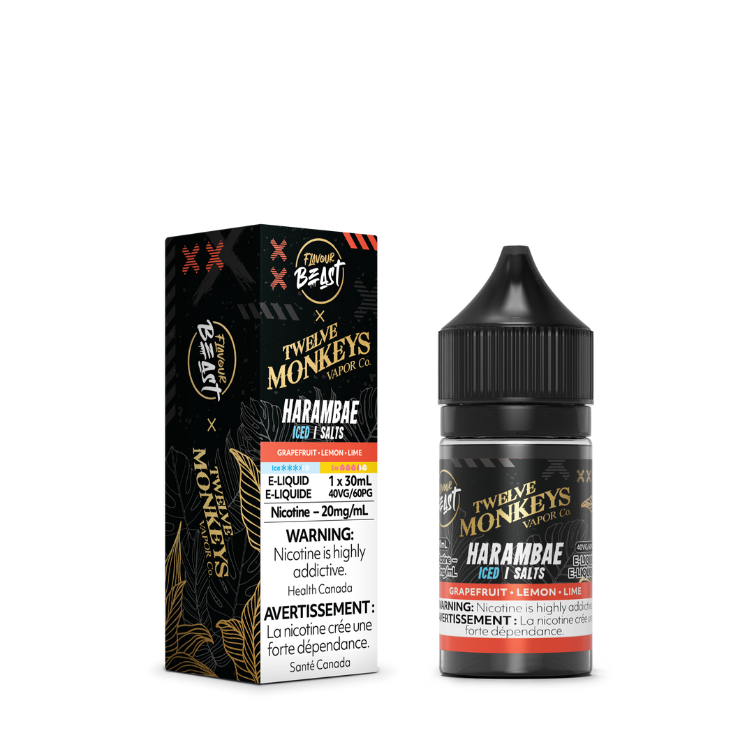 Flavour Beast X Twelve Monkeys 30ml Nic Salts Iced