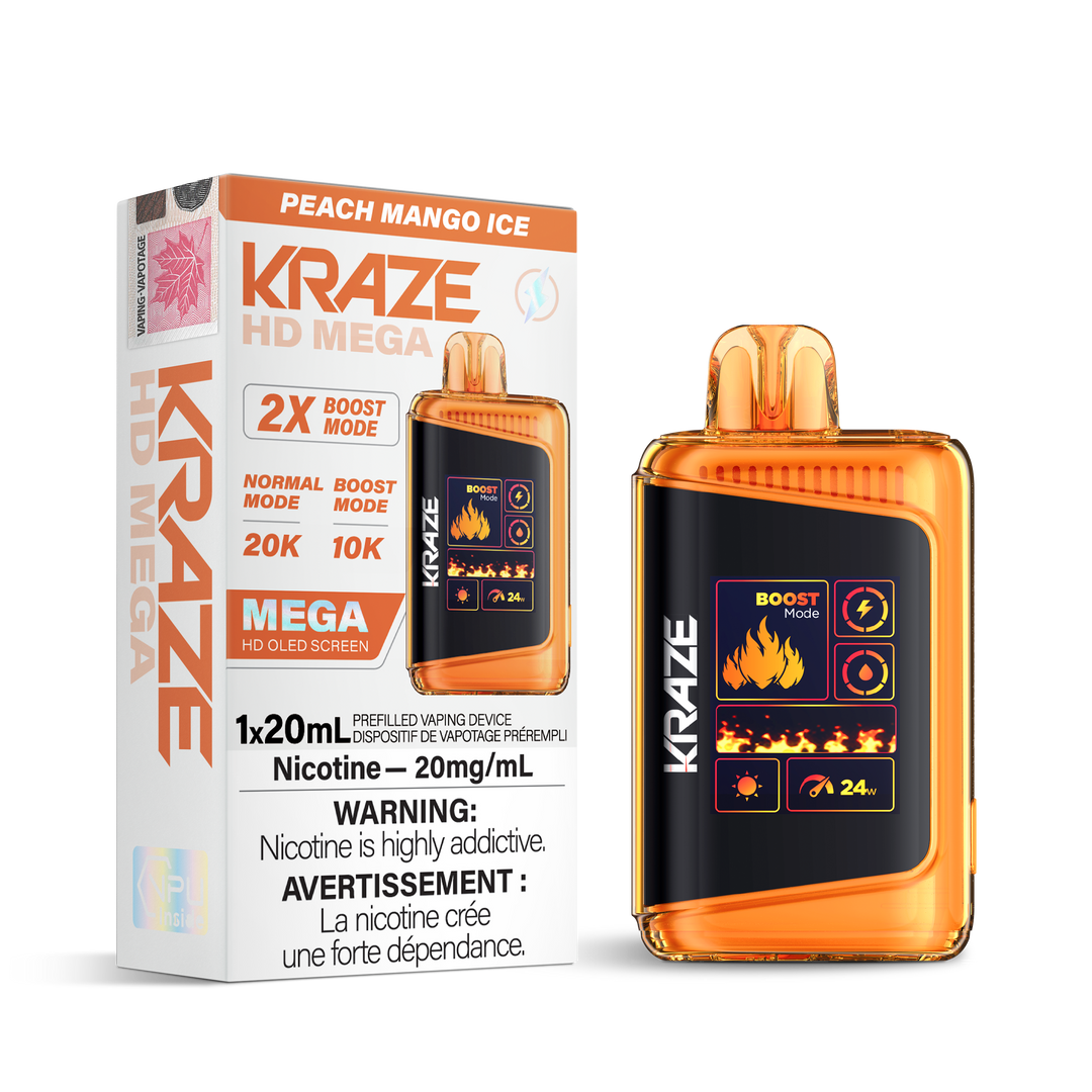 Kraze HD Mega 20k Disposable Vapes