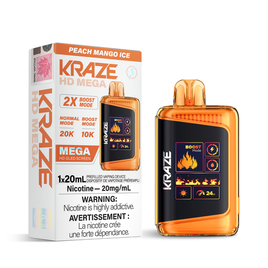 Kraze HD Mega 20k Disposable Vapes