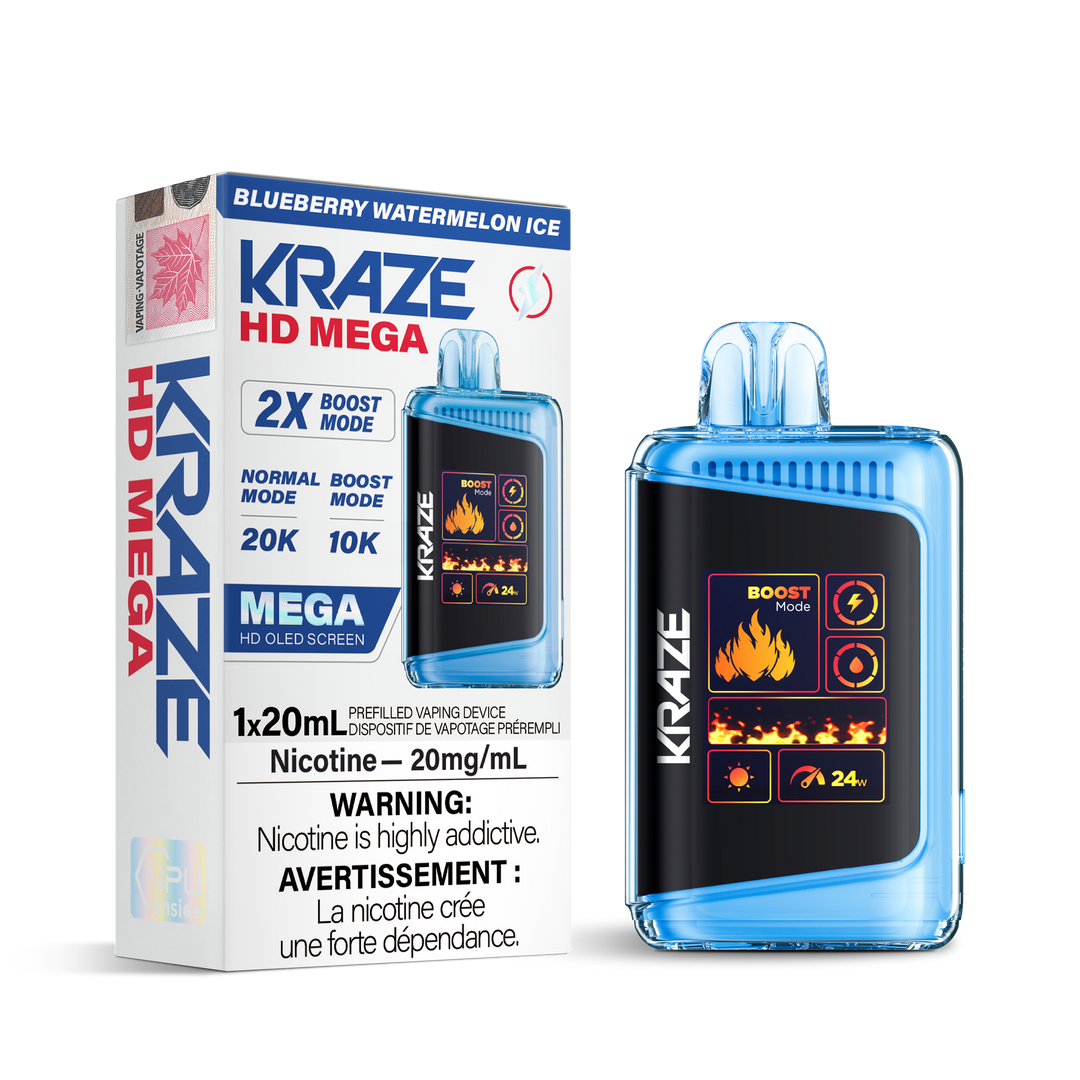Kraze HD Mega 20k Disposable Vapes