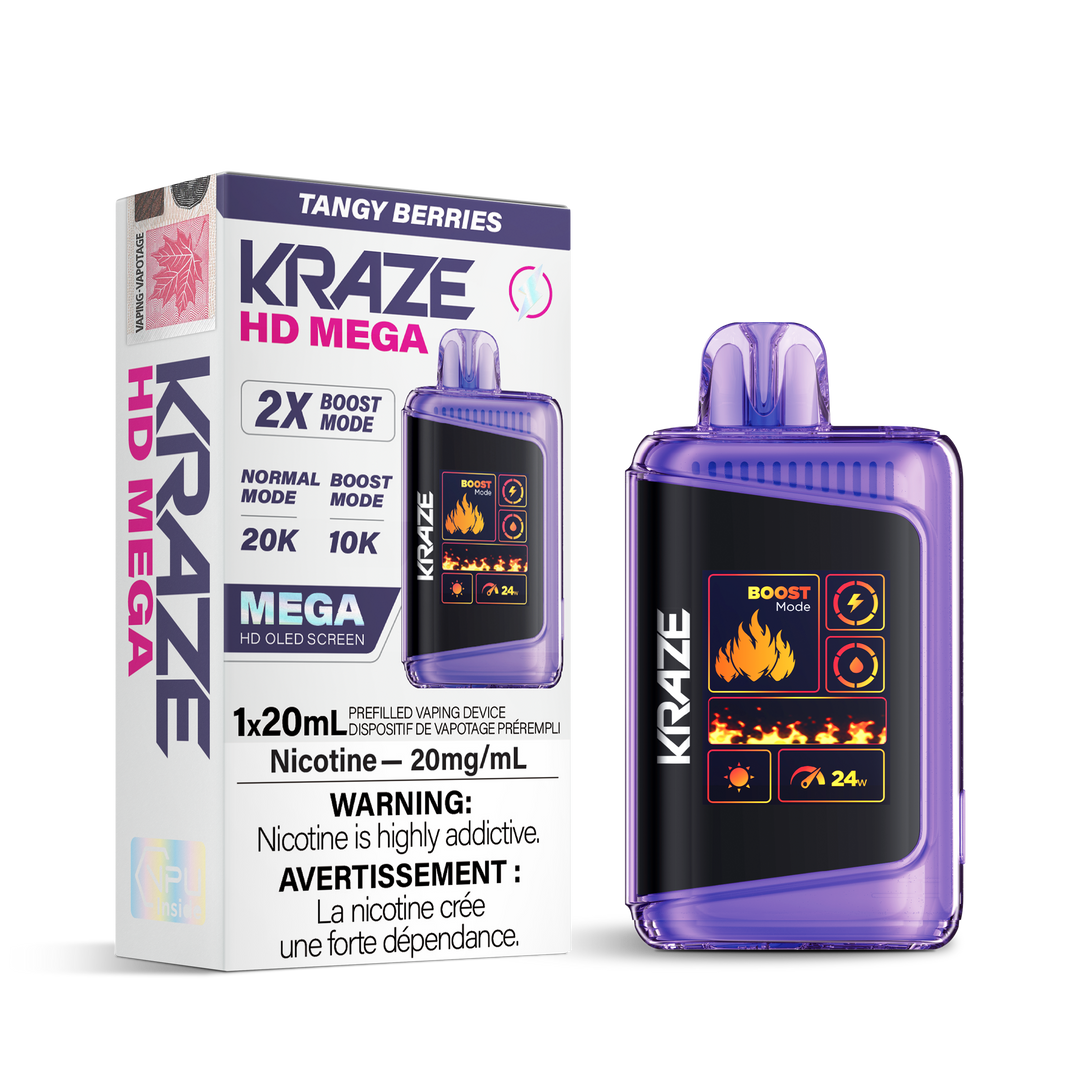 Kraze HD Mega 20k Disposable Vapes