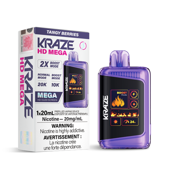 Kraze HD Mega 20k Disposable Vapes