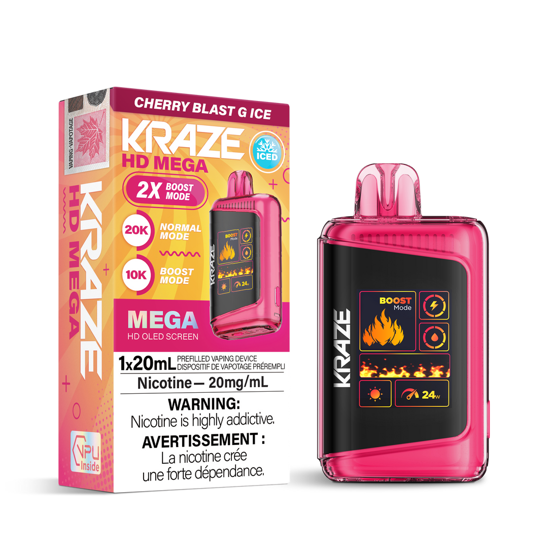 Kraze HD Mega 20k Disposable Vapes