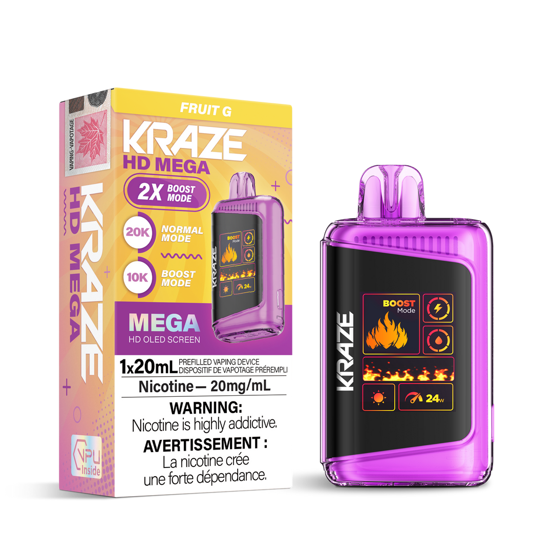 Kraze HD Mega 20k Disposable Vapes