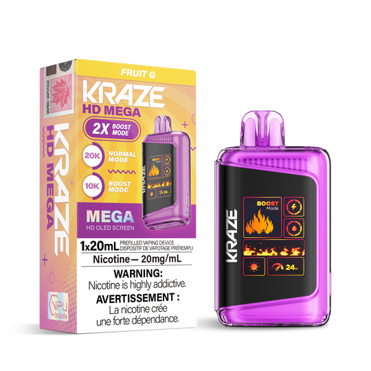Kraze HD Mega 20k Disposable Vapes