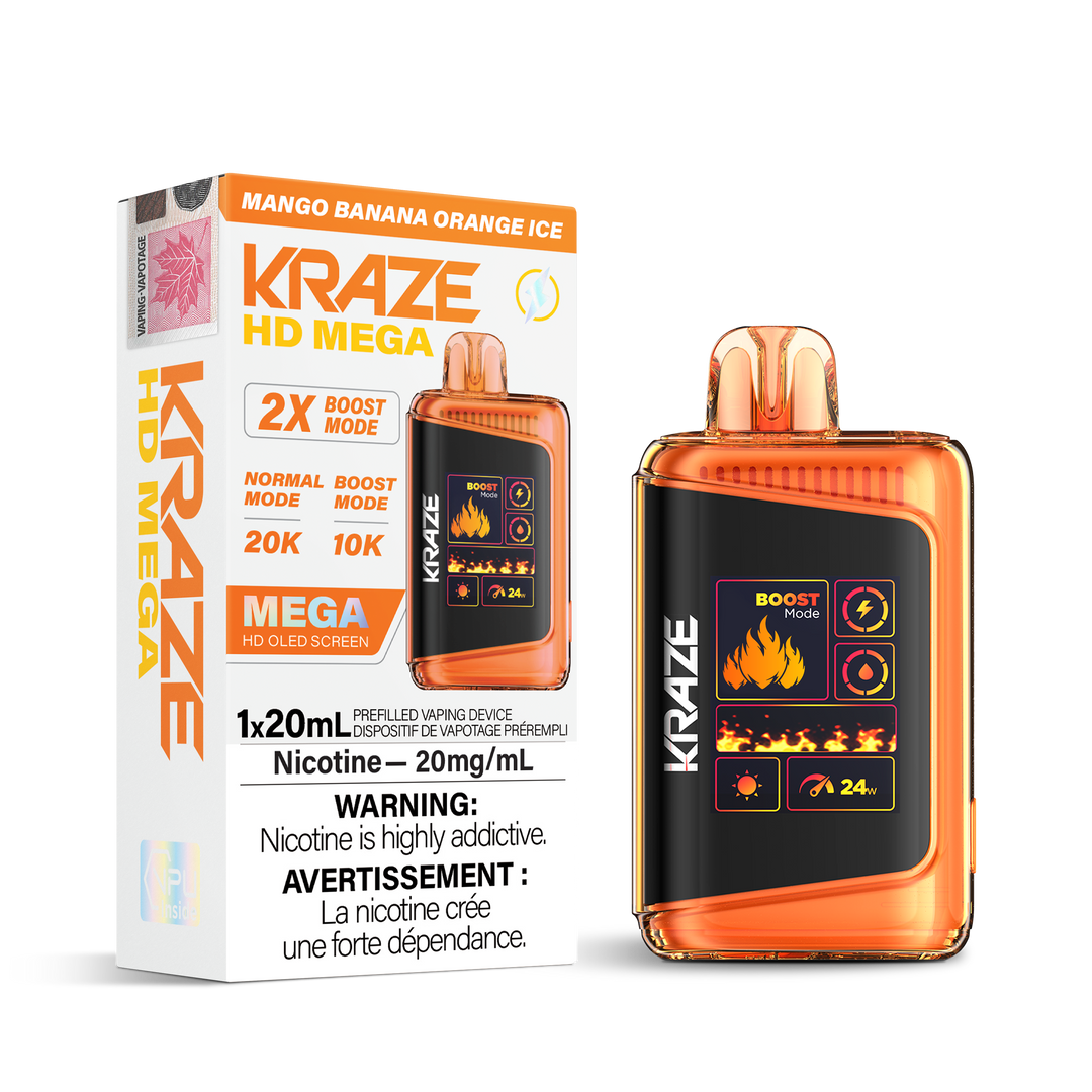 Kraze HD Mega 20k Disposable Vapes
