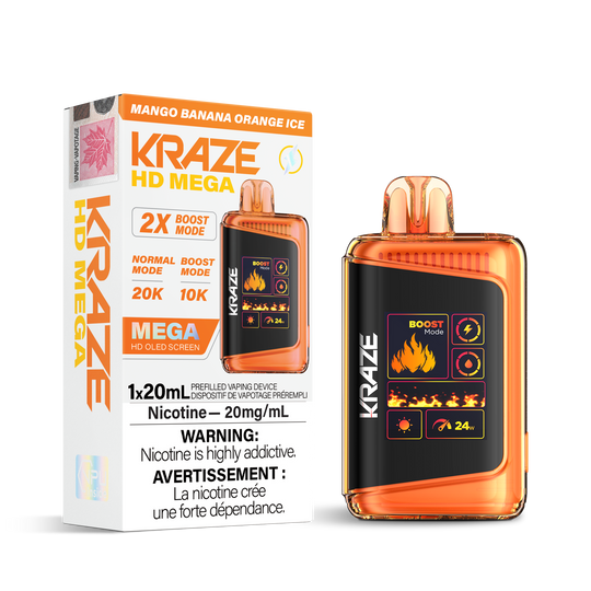 Kraze HD Mega 20k Disposable Vapes
