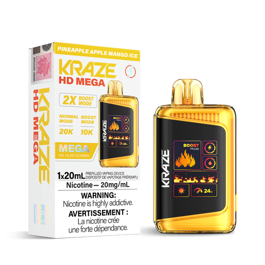 Kraze HD Mega 20k Disposable Vapes