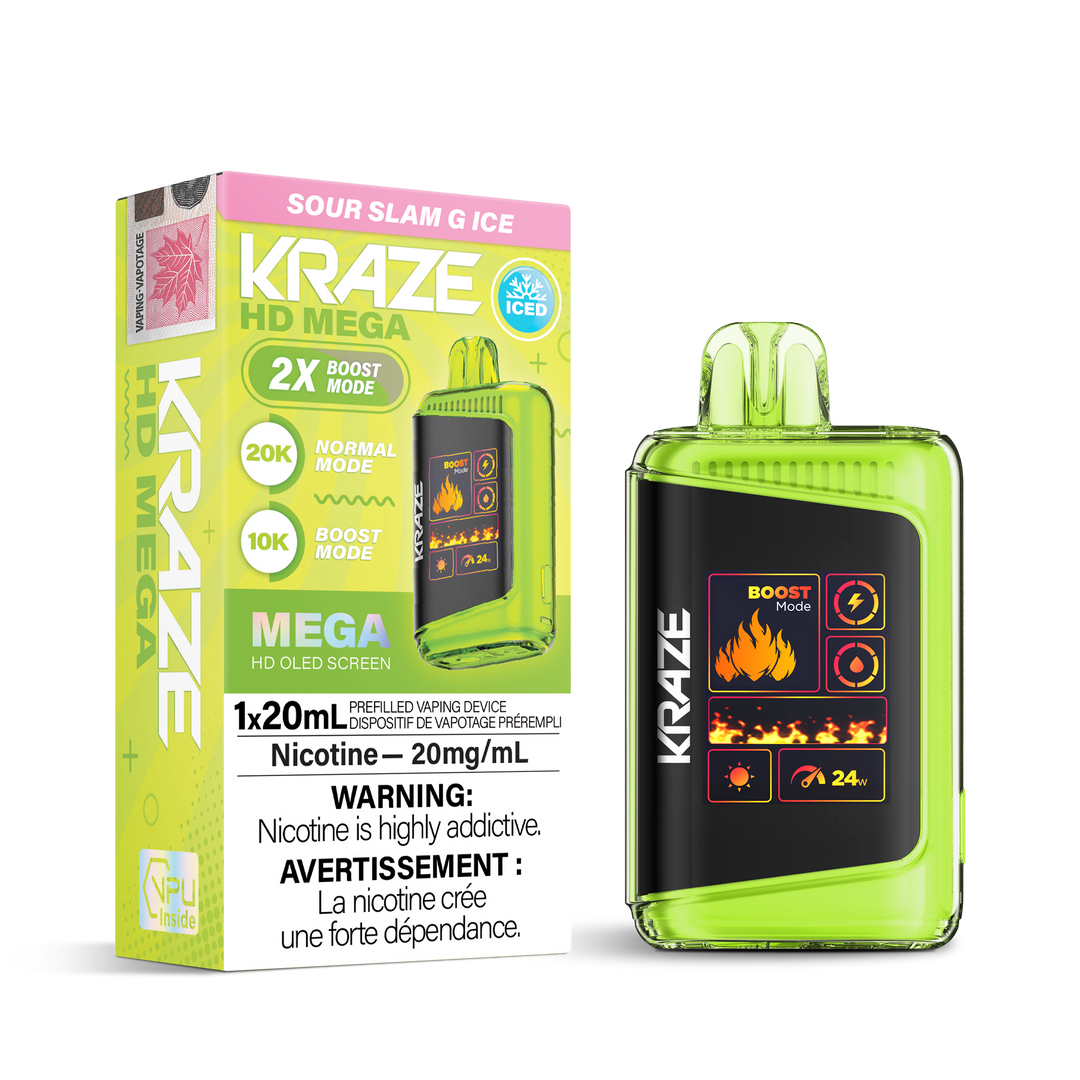 Kraze HD Mega 20k Disposable Vapes