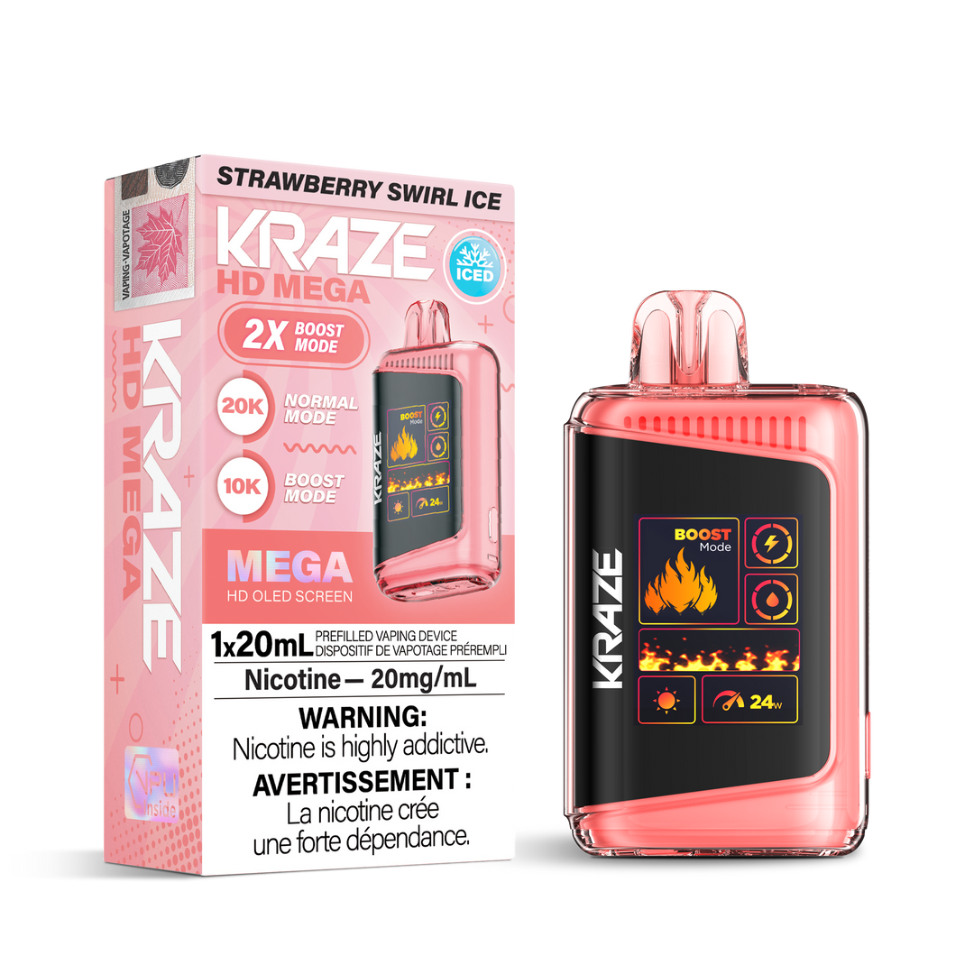 Kraze HD Mega 20k Disposable Vapes
