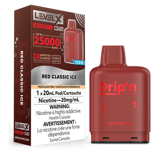 Level X Boost Drip'n 20ml Pod