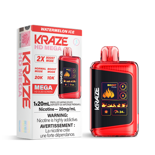 Kraze HD Mega 20k Disposable Vapes