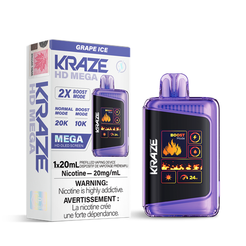 Kraze HD Mega 20k Disposable Vapes