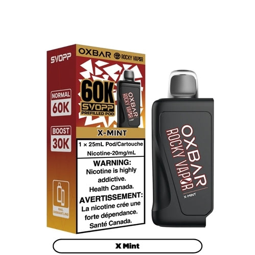 Svopp Rocky Vapor Oxbar 60k Pre-Filled Pods