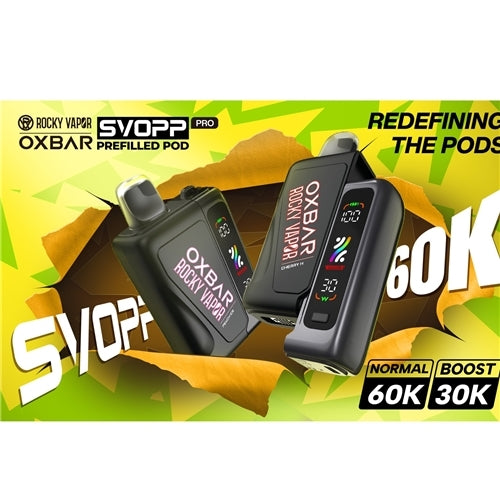 Svopp Rocky Vapor Oxbar 60k Pre-Filled Pods
