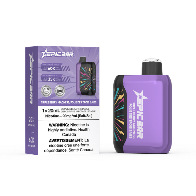 Epic Bar 20ml 60k Disposable Vapes