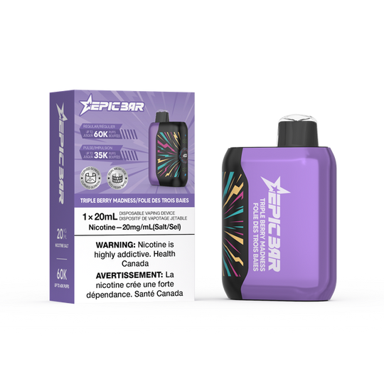 Epic Bar 20ml 60k Disposable Vapes